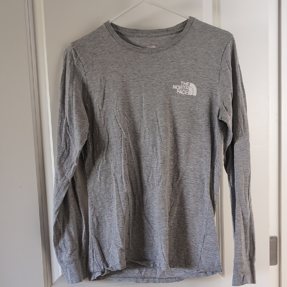 The North Face Heather Gray Long Sleeve Tee